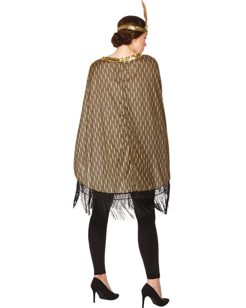 20s Flapper Poncho Womens Costume