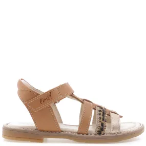 (2702-6) Emel  brown strap sandals