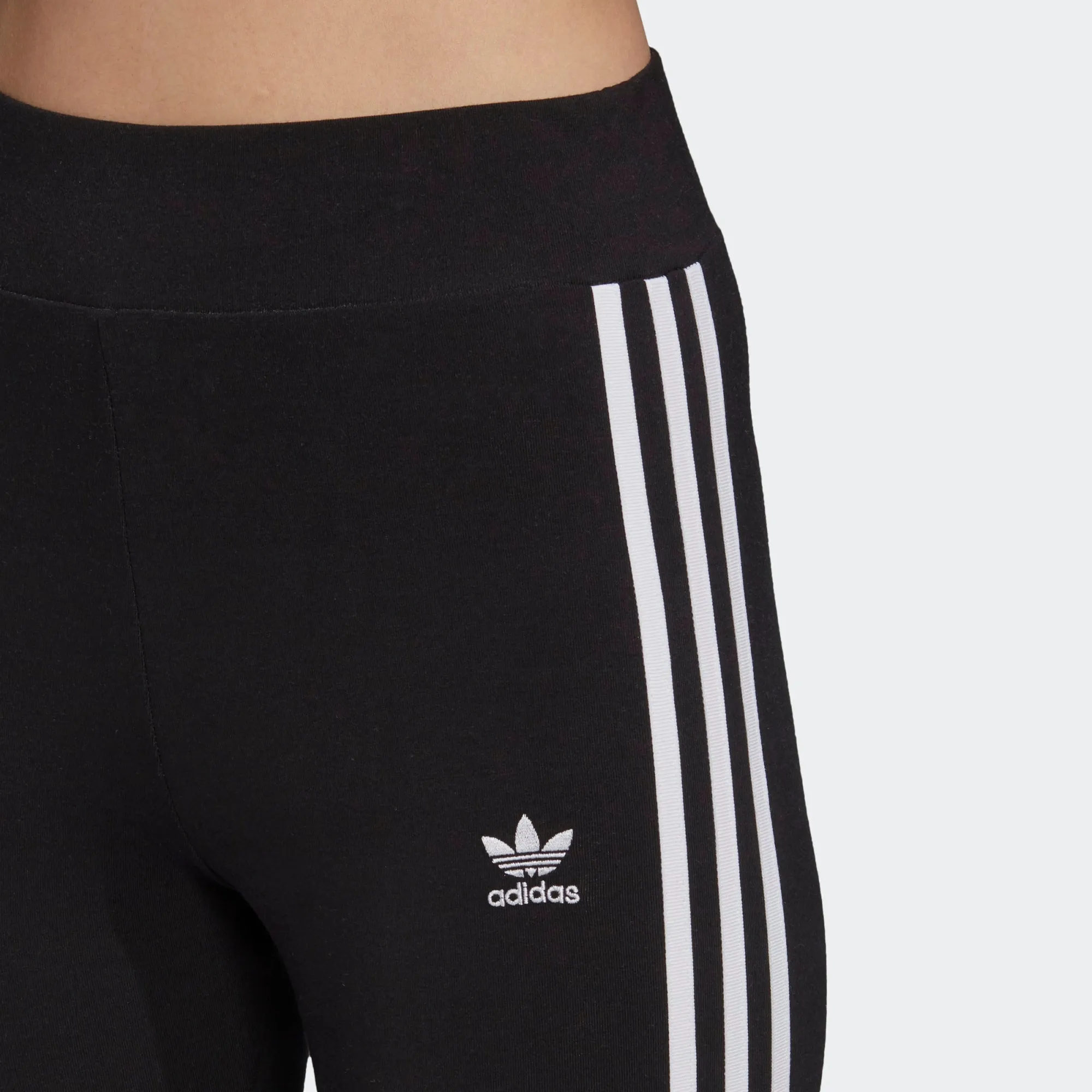 Adidas 3 Stripe Tight Black/White