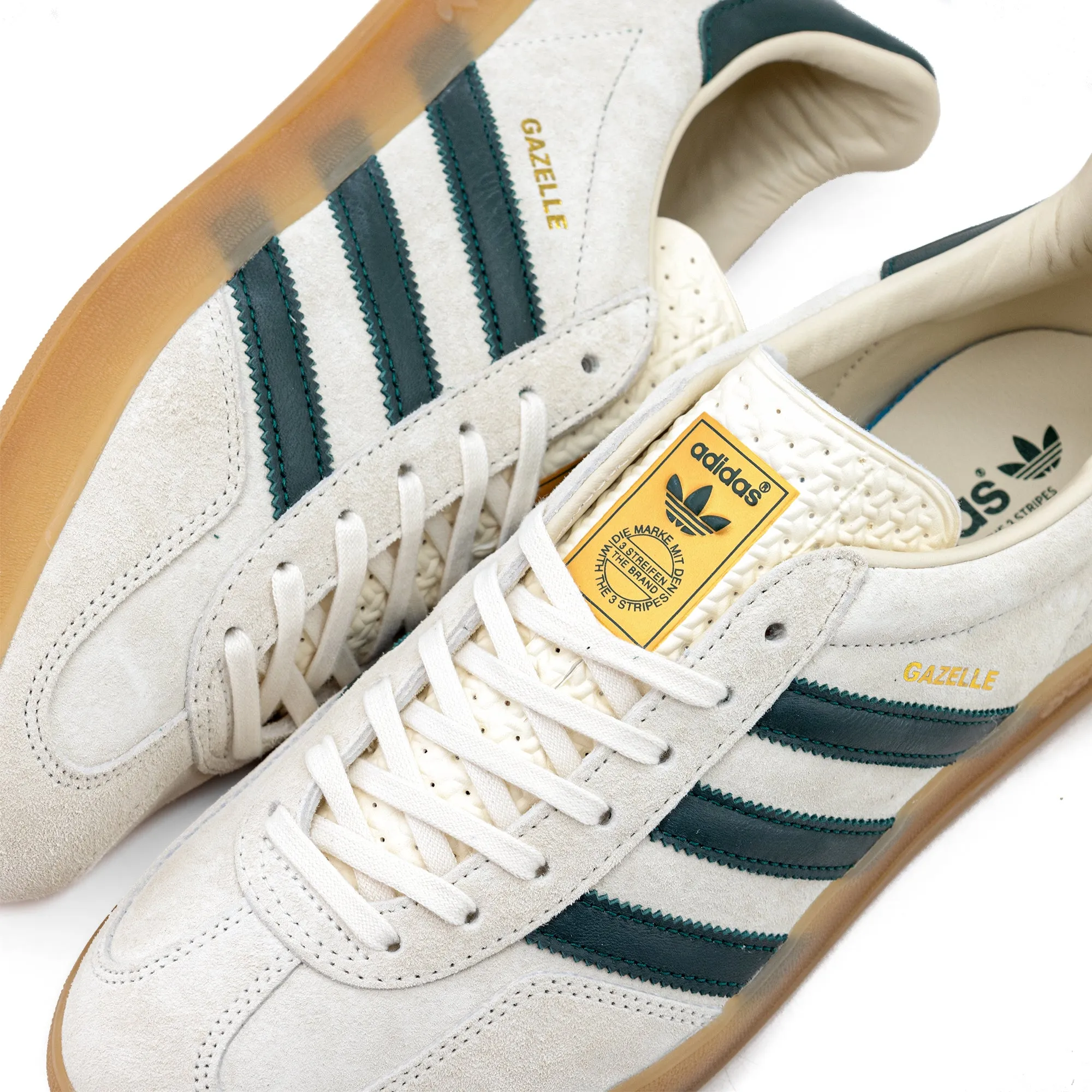 adidas Gazelle Indoor Cream White/Collegiate Green/Gum IH7502