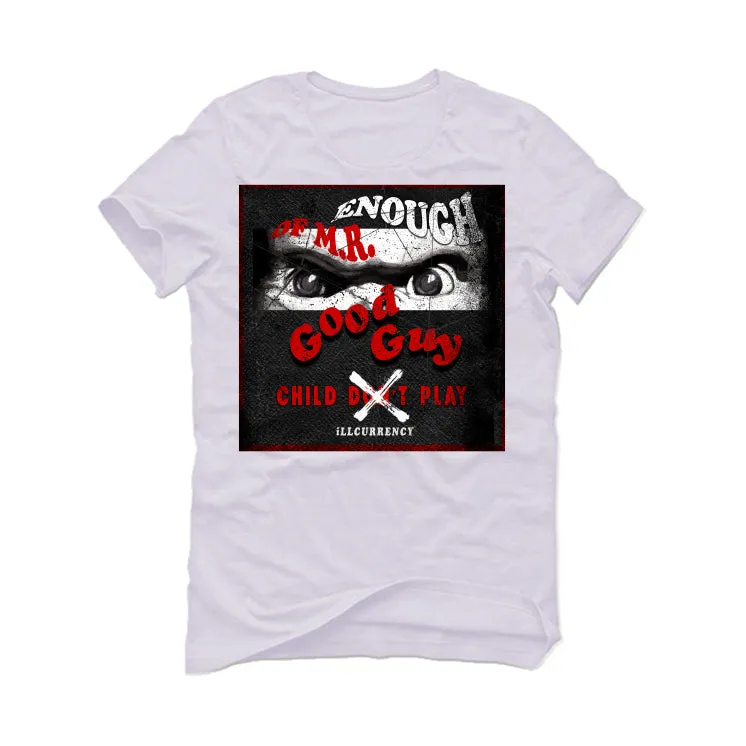 Air Jordan 4 "Red Cement" White T-Shirt (ENOUGH OF MR GOOD GUY)