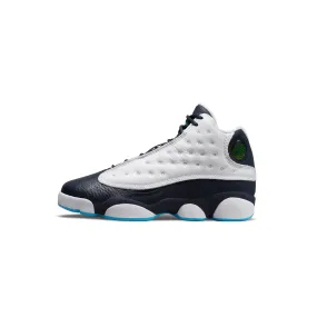 Air Jordan Kids 13 Retro Shoes White/DK Powder Blue