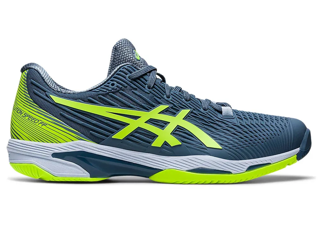 Asics Solution Speed FF 2 Tennis Shoe - Steel Blue/Hazard Green