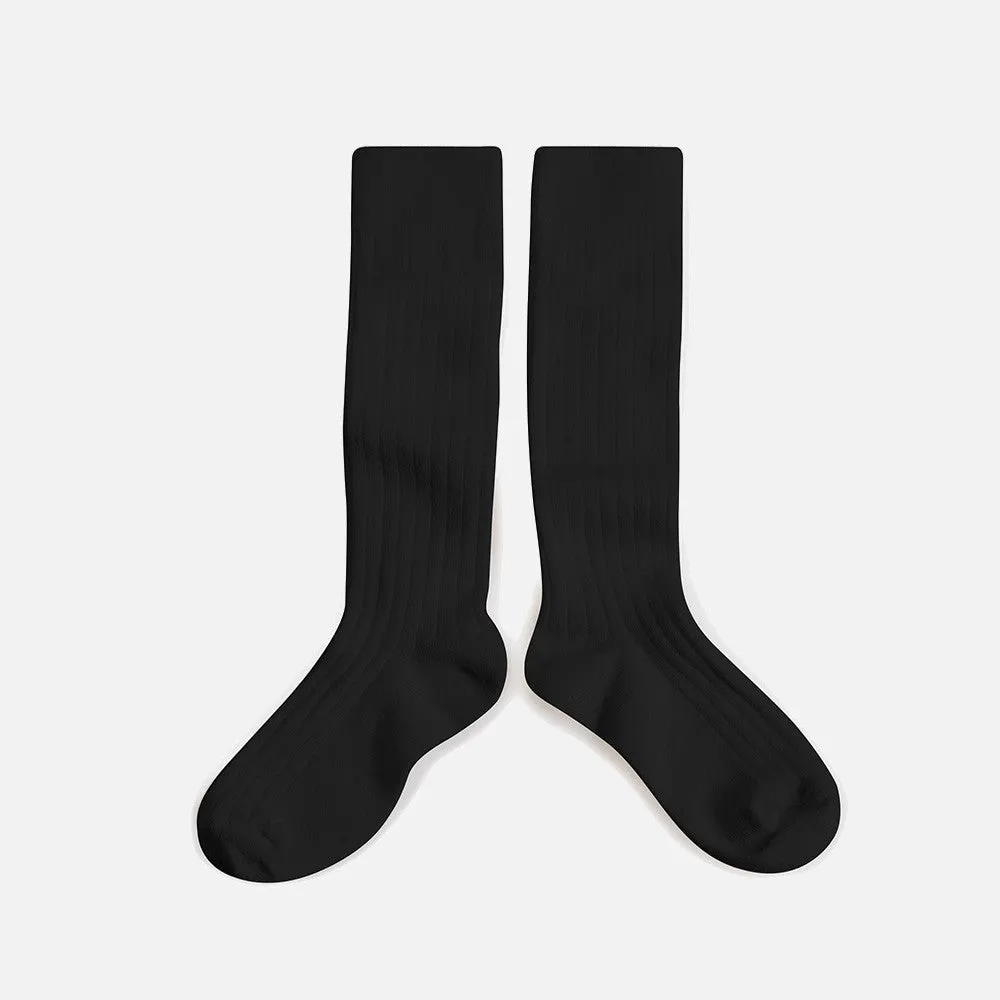 Babies & Kids Cotton Knee Socks - Coal