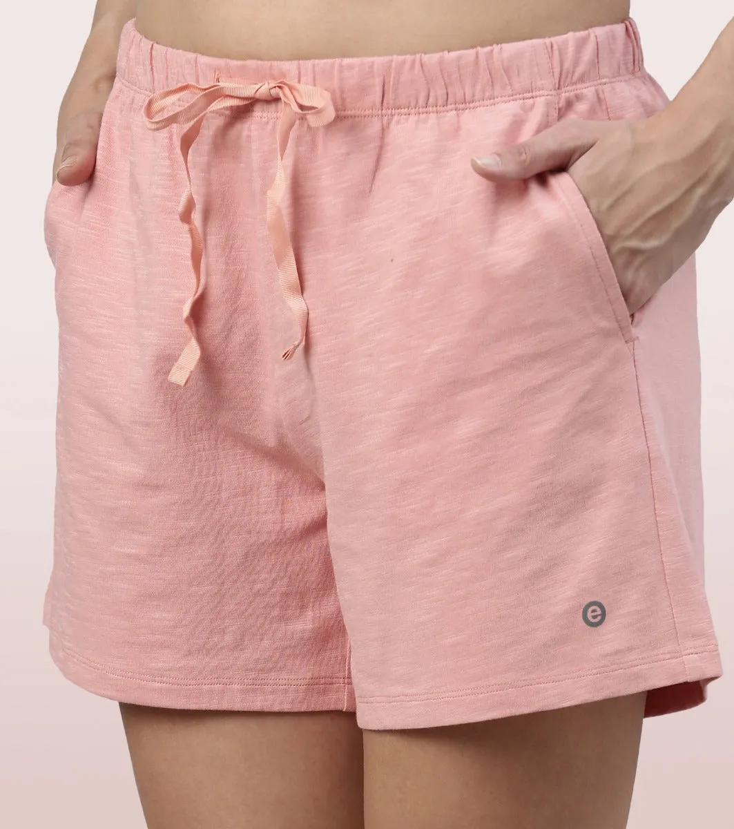 Basic Shorts | Mid-Thigh Length Jersey Shorts With Pockets