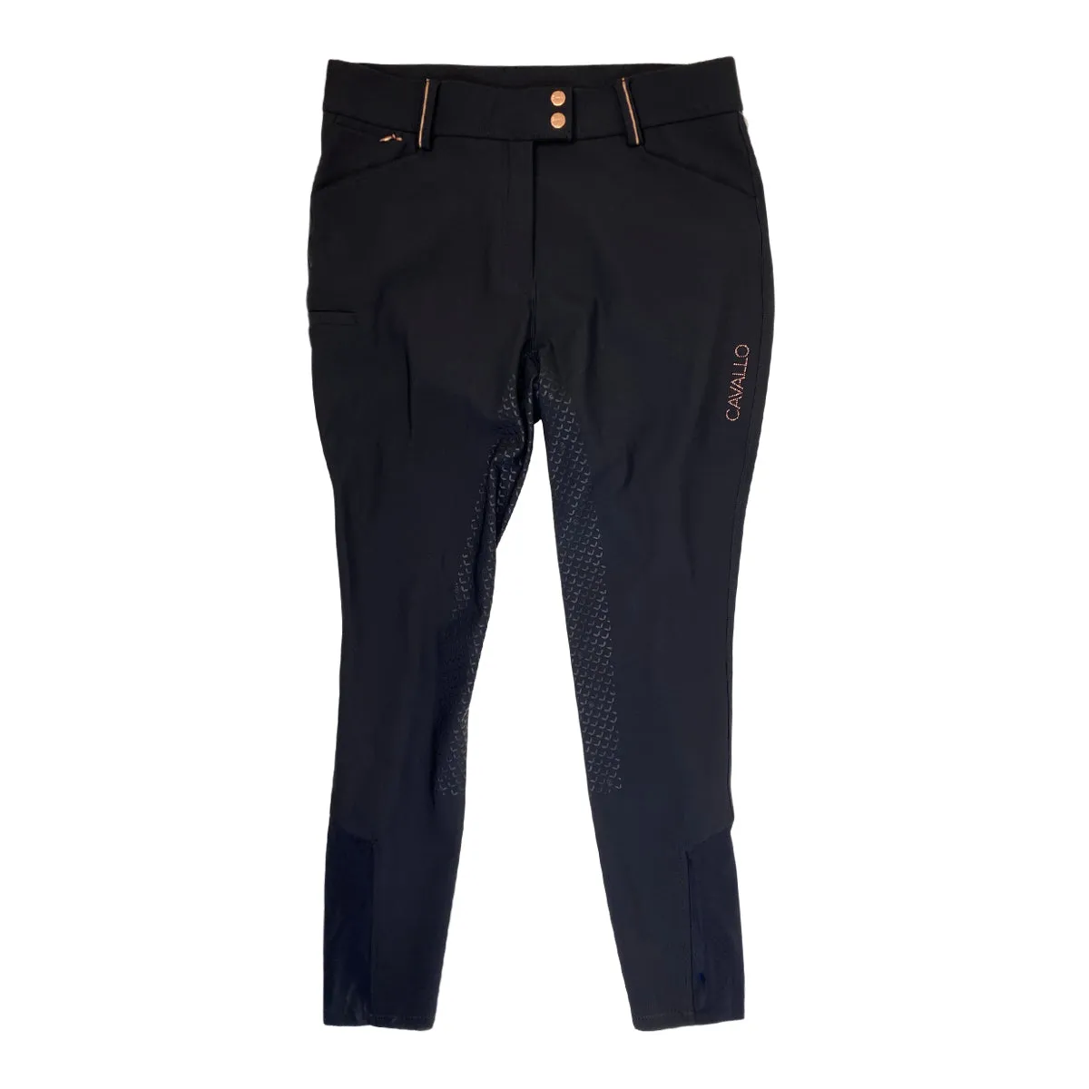 Cavallo 'Cheyenne' Mobile Full Seat Breeches in Black - Women's 34