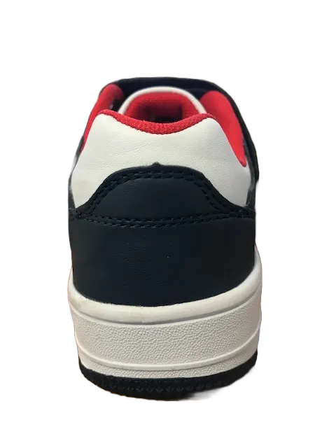 Champion Low Cut Shoe Rebound Low PU children's leather sneakers shoe with tear S31359-S19-BS501 navy-white