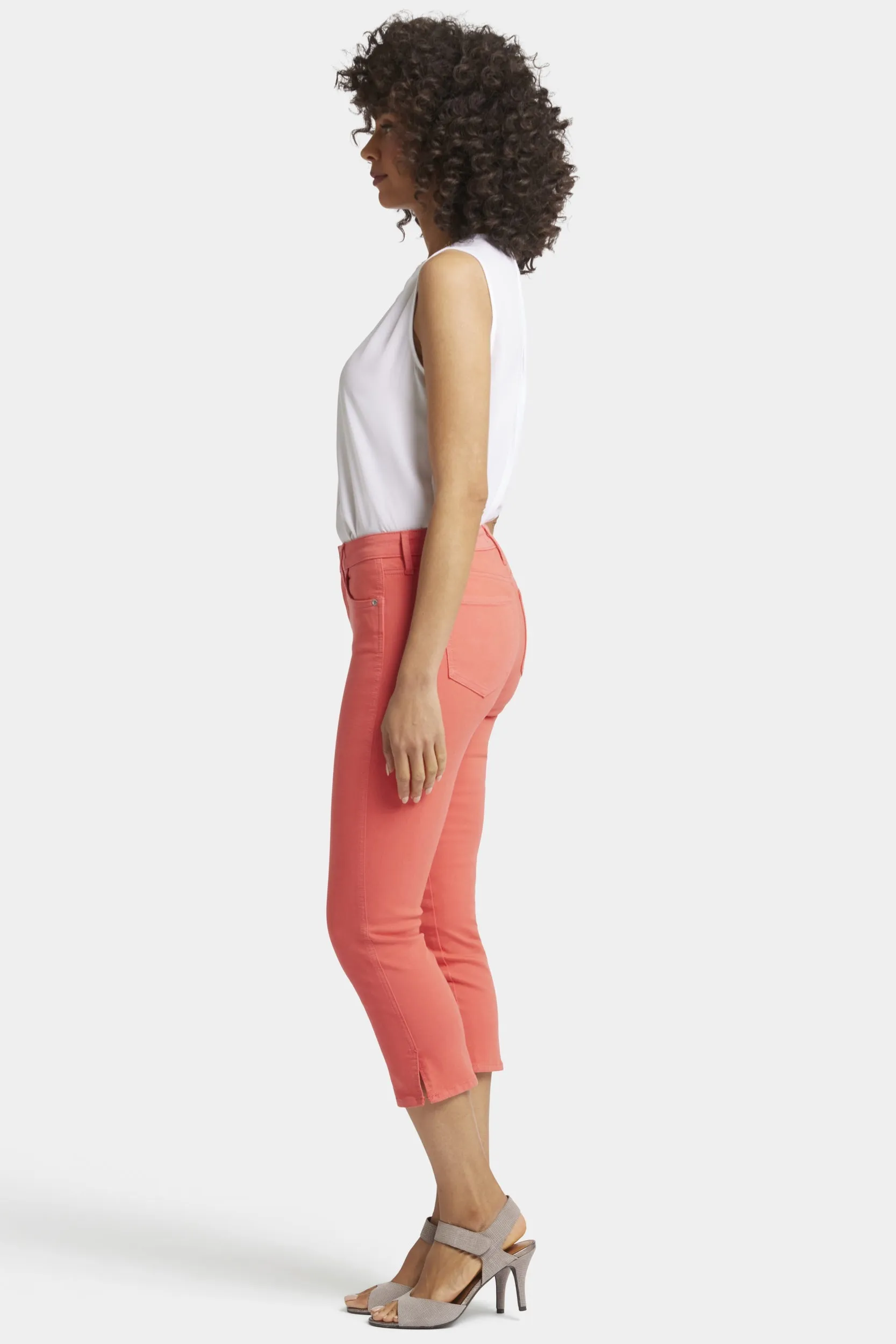 Chloe Capri Jeans Oranje Gekleurde Denim | Fruit Punch