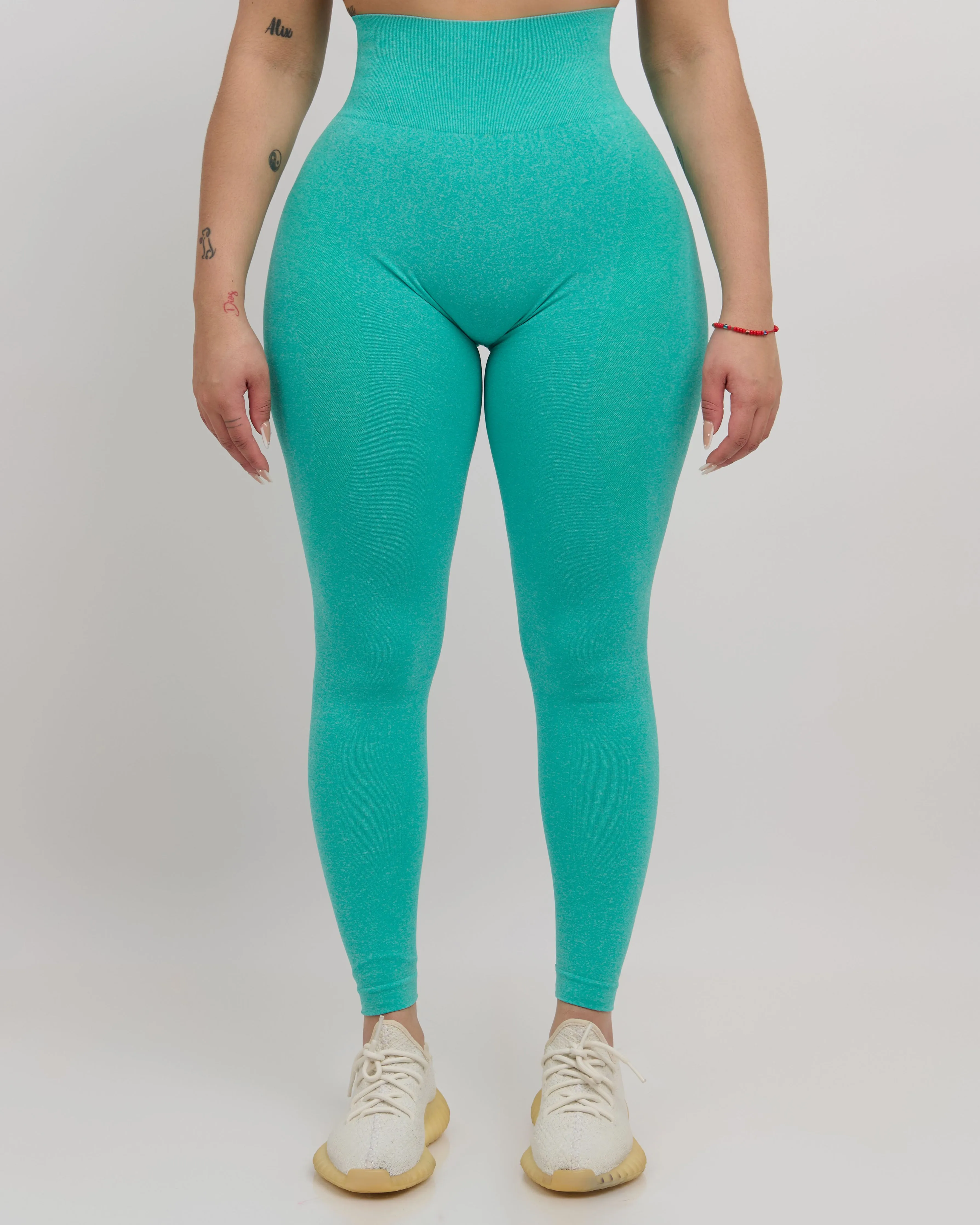 Fiorela Curve Leggings - Turquoise