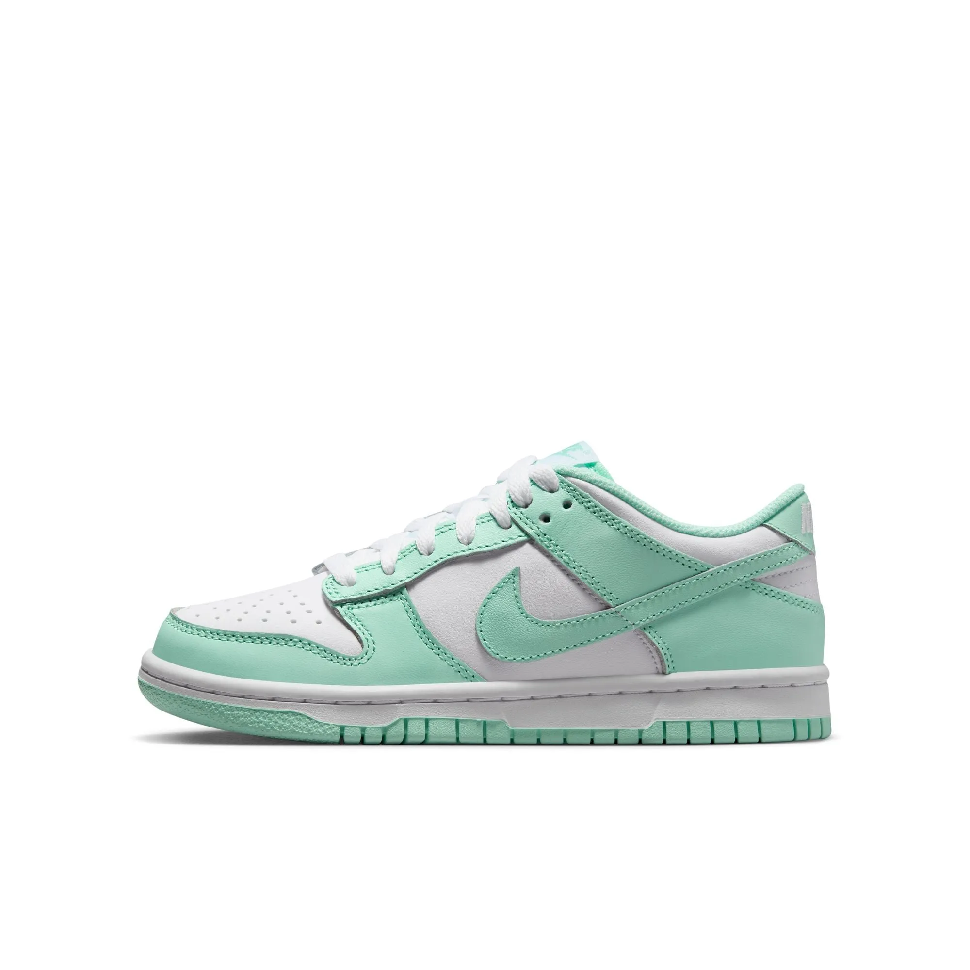 Grade School Nike Dunk Low White/Mint Foam FZ3534-100