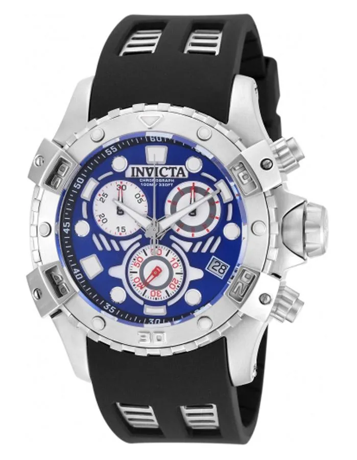 INVICTA Specialty Mens Watch - Stainless Steel - Chronograph - Silicone - Blue