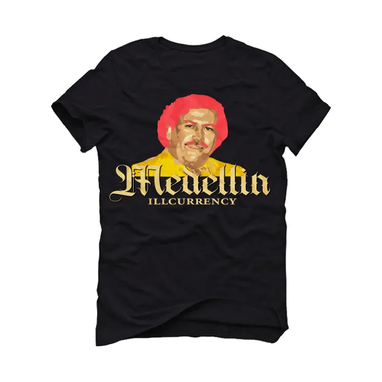 J Balvin x Air Jordan 3 "Medellin Sunset" Black T-Shirt (EL REY DE MEDELLIN)