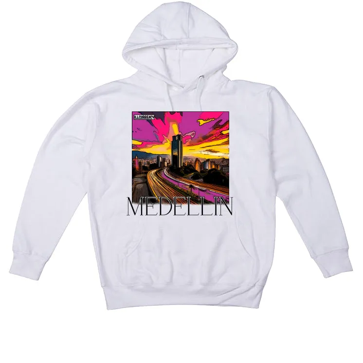 J Balvin x Air Jordan 3 "Medellin Sunset" White T-Shirt (Medellin Sunset)