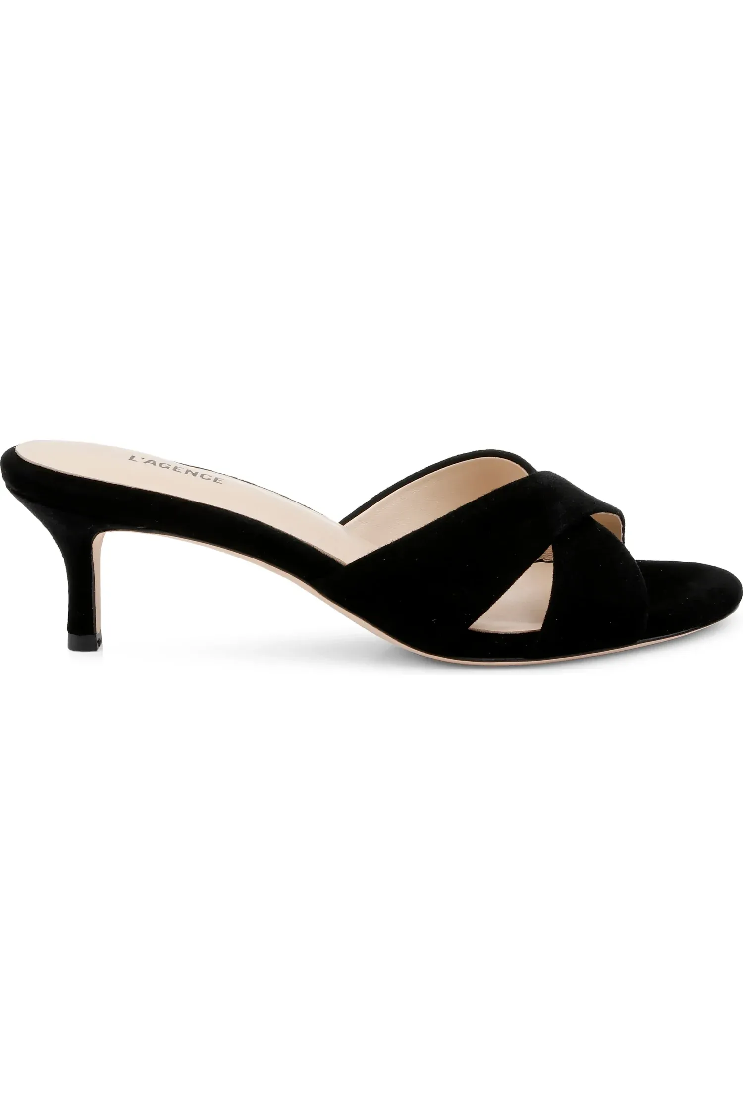 LA1321 L'Agence Aveline Kitten-Heel Sandal