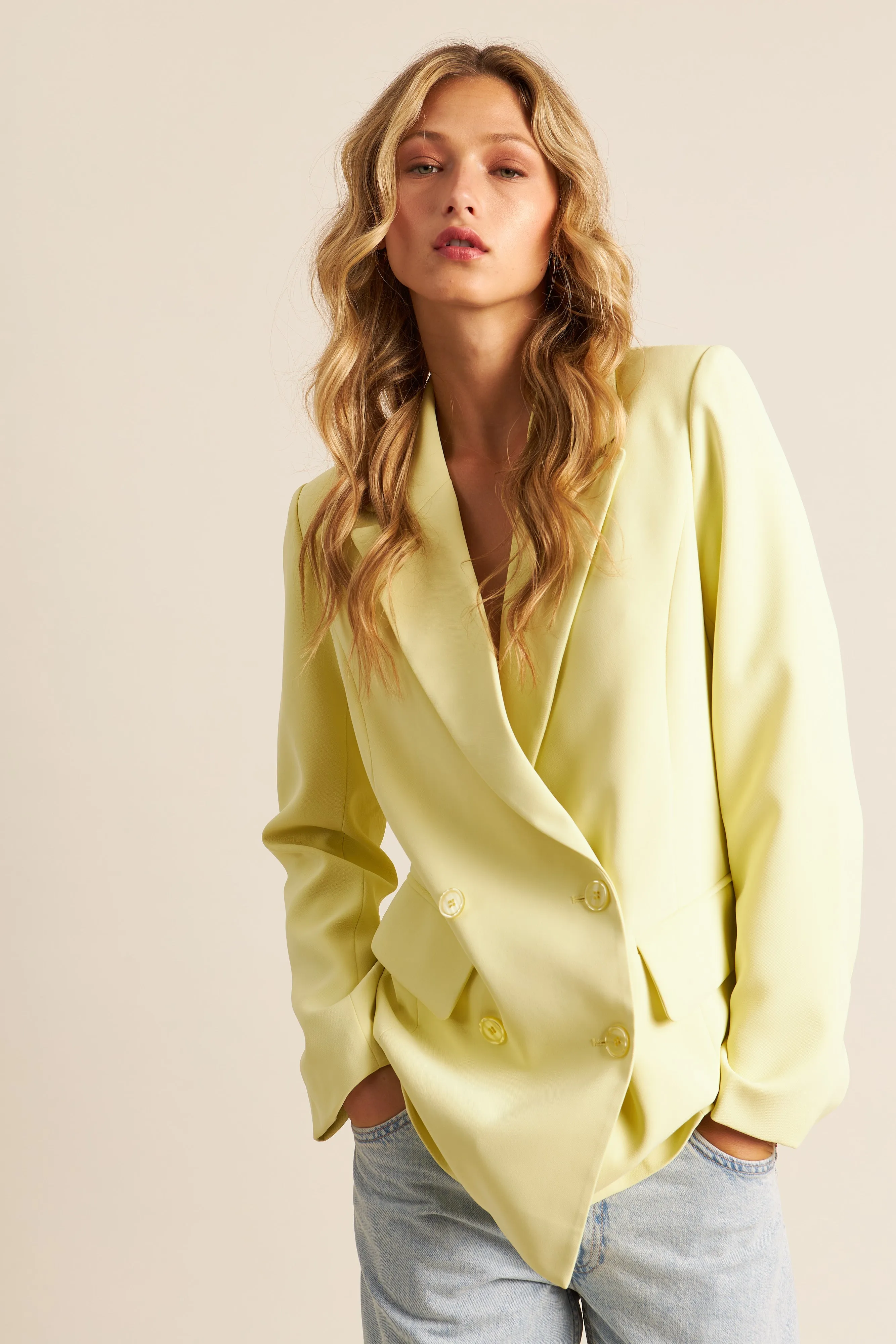 LINCOLN BLAZER (LEMON CHIFFON) - JOHN JENN