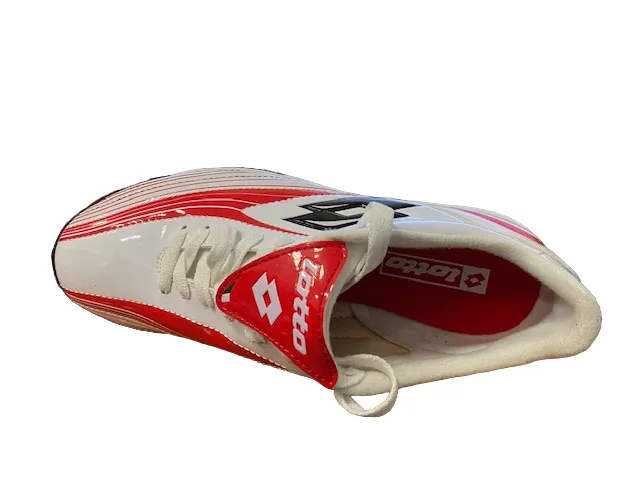 Lotto men's soccer shoe TF Zhero flash tre K5044 white/F.red