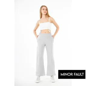 (Minor Fault) Light Grey Wide Leg Trousers