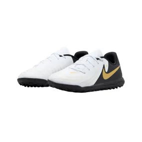 Nike boys' soccer shoe Phanton Gx II Club TF FJ2604-100 white-black-gold