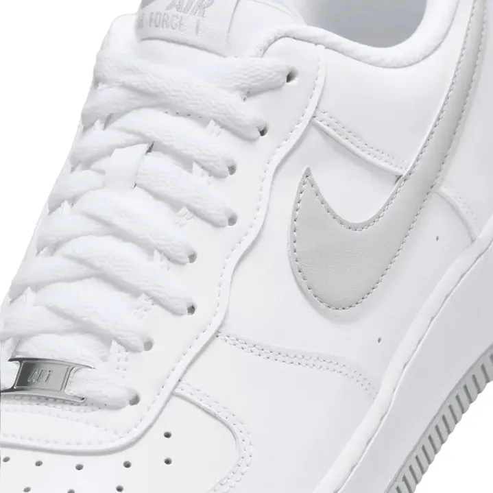 Nike men's sneakers shoe Air Force 1 '07 FJ4146-100 white grey