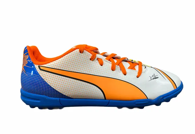 Puma men's soccer shoe evoPower 4.2 POP TT 103651 01 white-orange