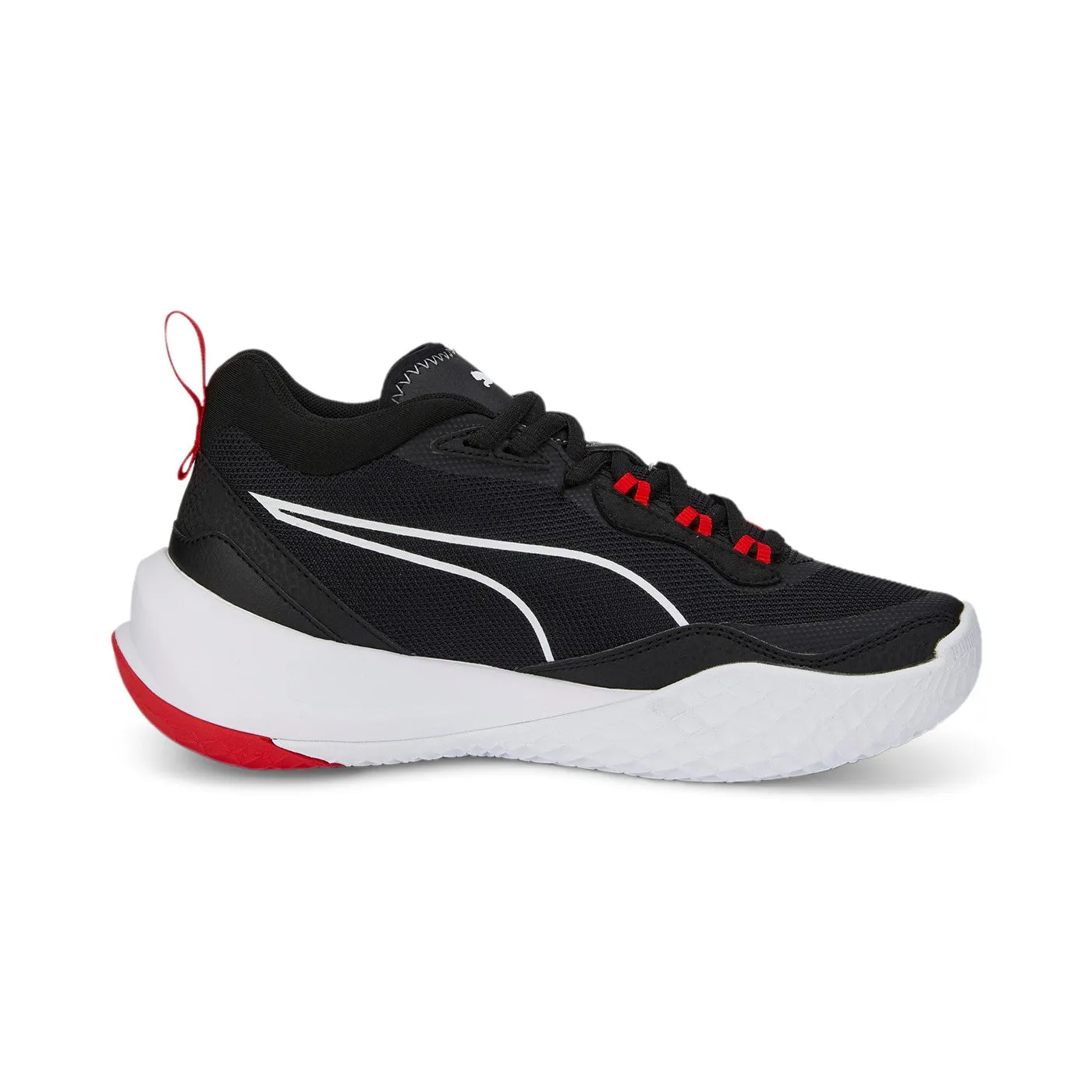 Puma Playmaker boys' basketball shoe 387353 01 black-white-red