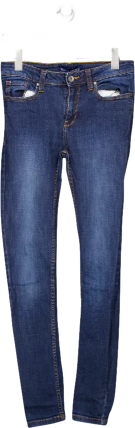 Royal Spades Blue Stitch Detail Skinny Jeans W27