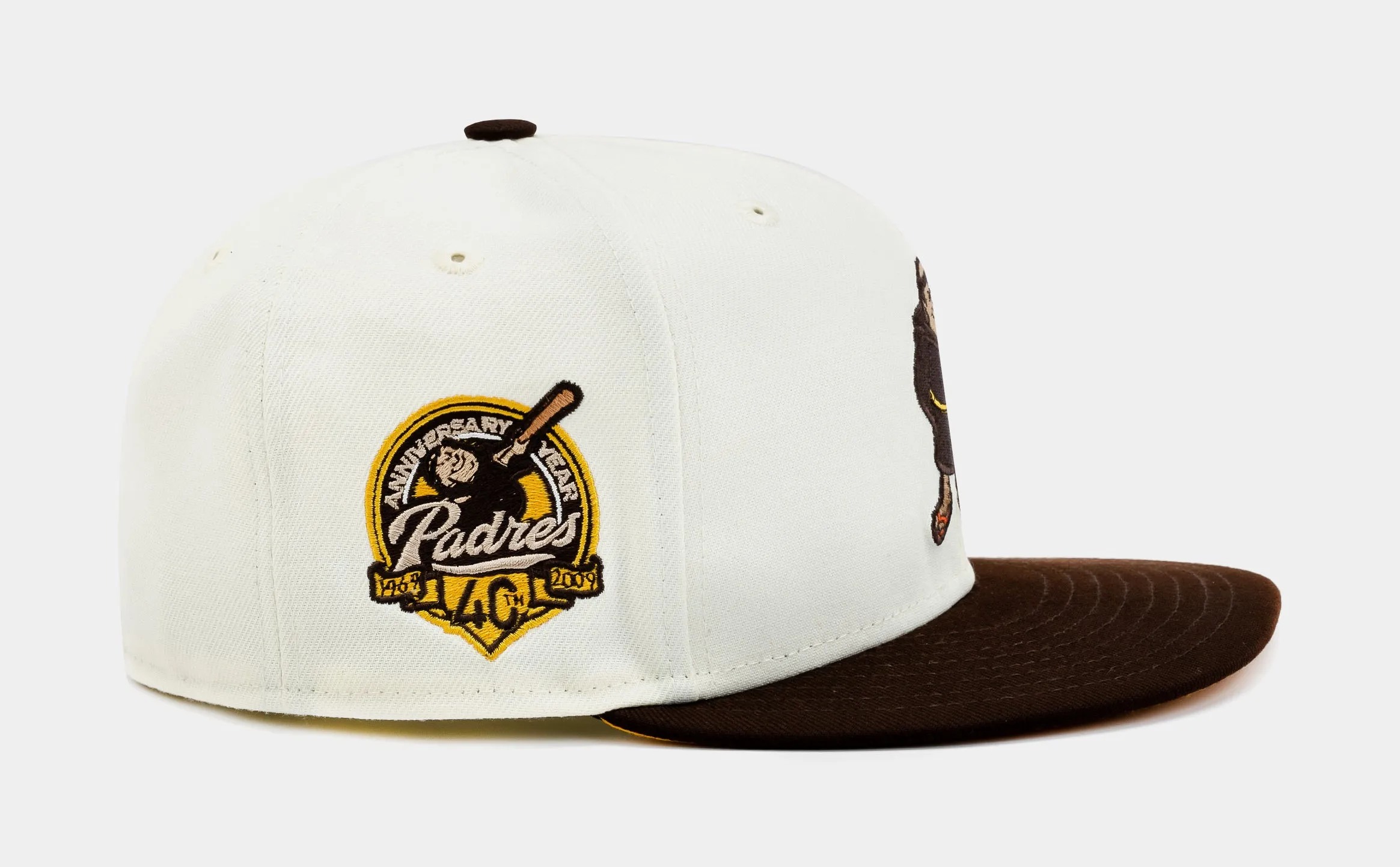 Shoe Palace Exclusive San Diego Padres at the Park 59Fifty Mens Fitted Hat (White/Brown)