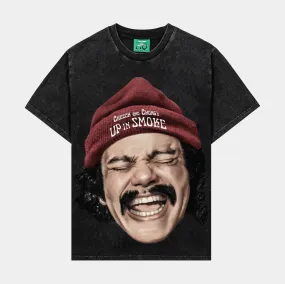 SP x Cheech and Chong's Up In Smoke Portrait Washed Mens Short Sleeve Shirt (Black/Red)