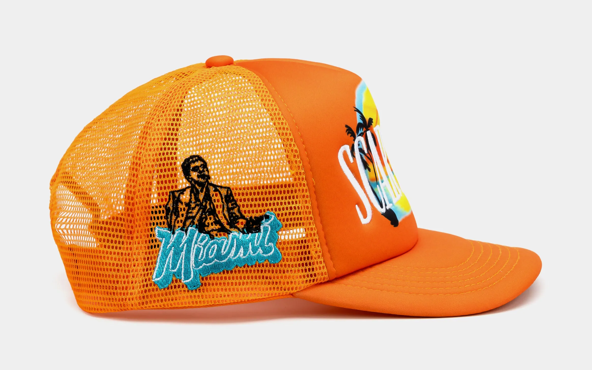 SP x Scarface Logo Trucker Mens Hat (Orange)