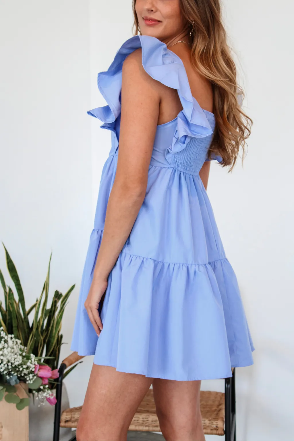 Sunday Kind of Love Dress in Chambray