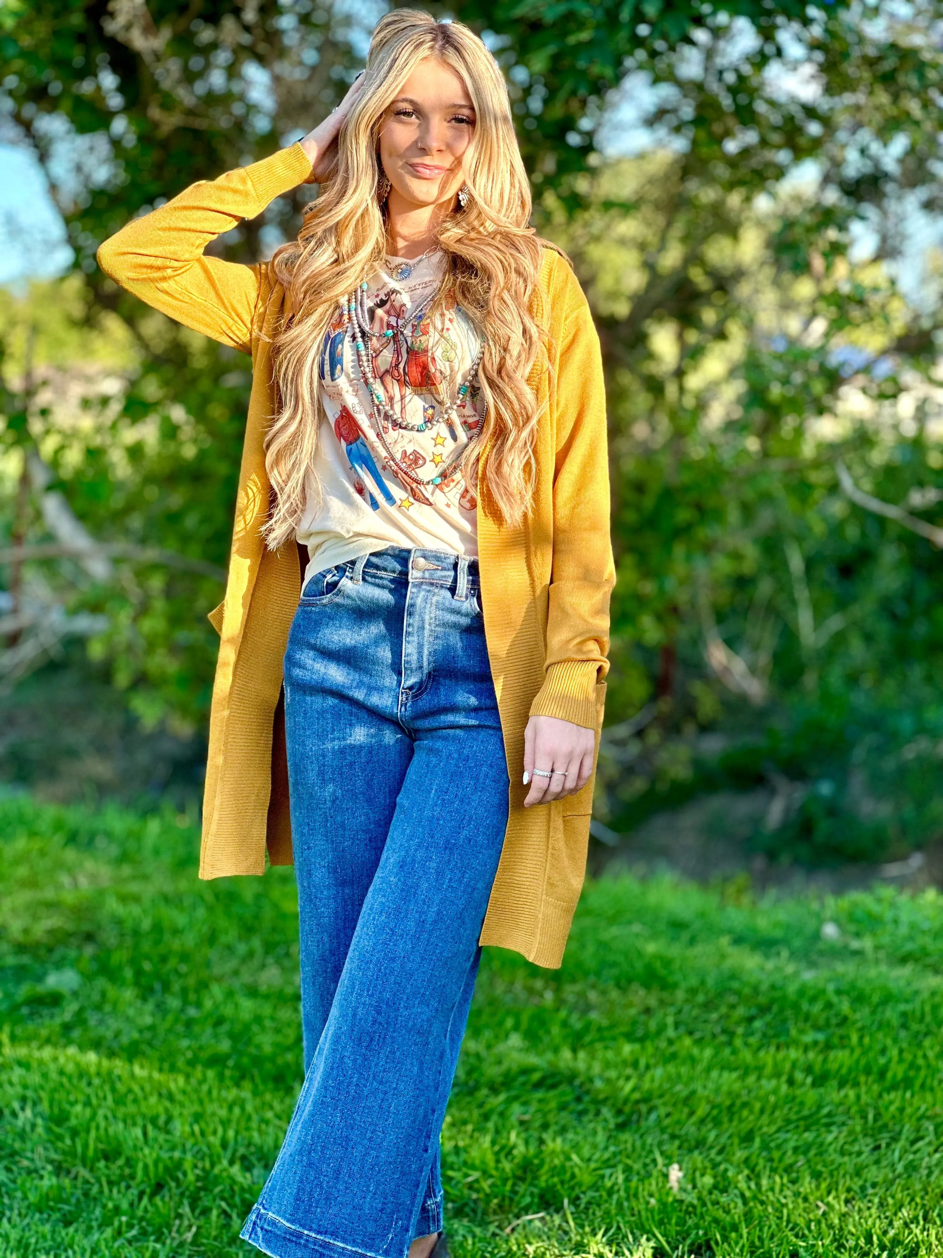 The Autumn Mustard Cardigan