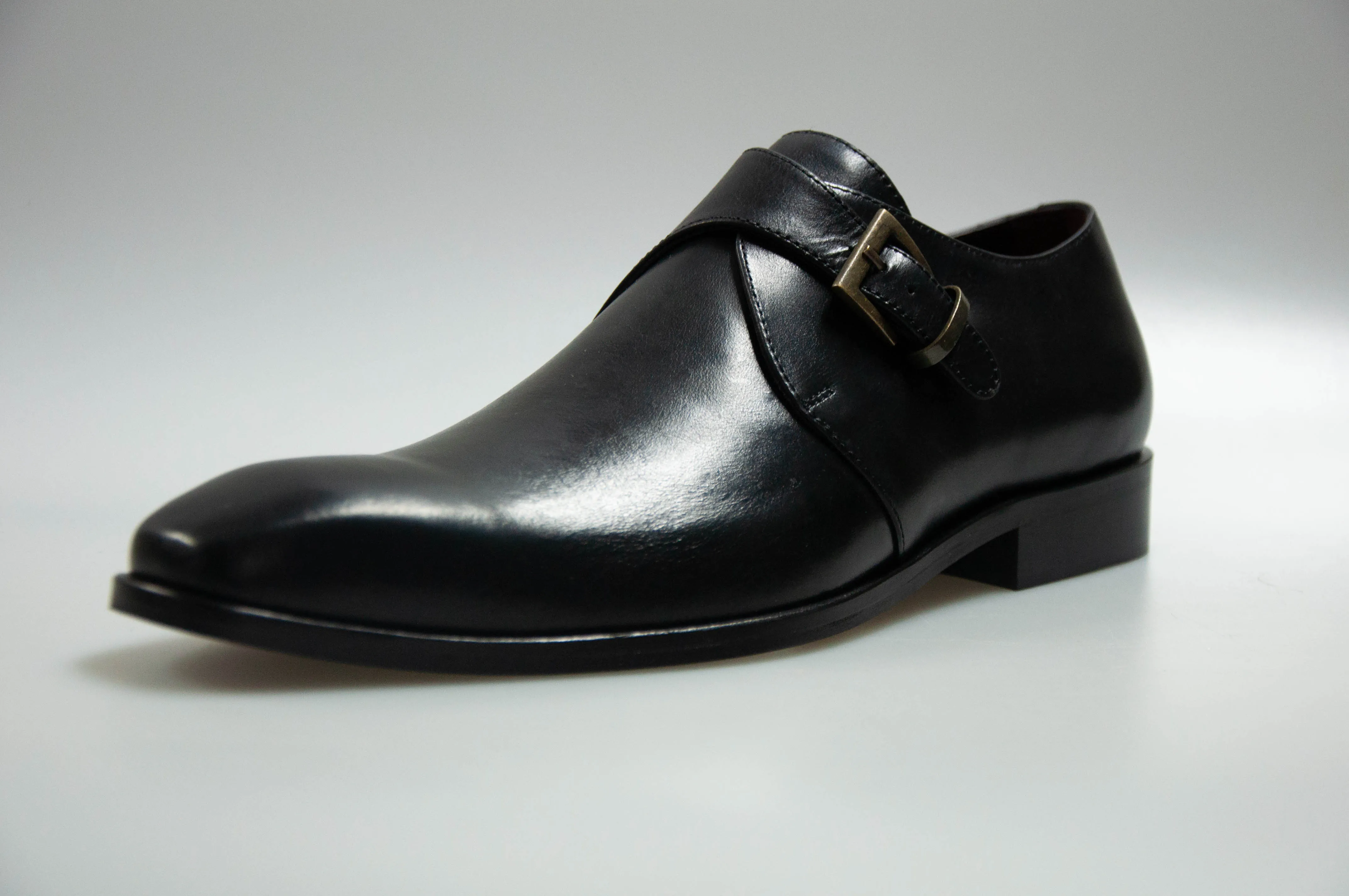 The Single Black Monk Strap Alston Shoe