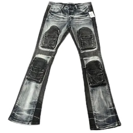 Valabasas Dual Soldier Denim Jean (Blue Black Wash) VLBS6036