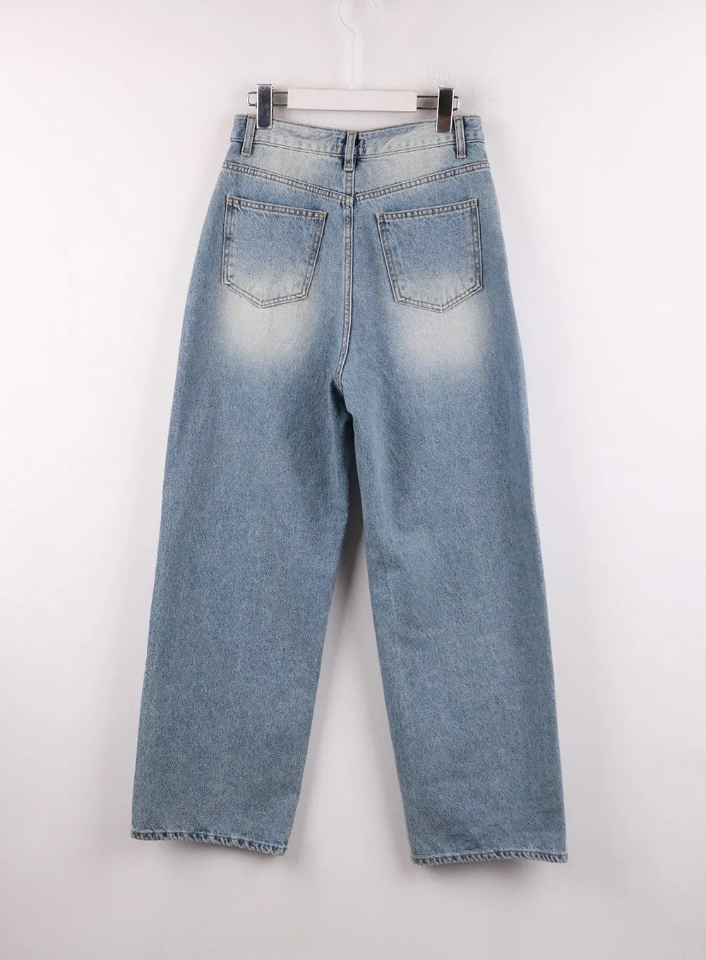 Washed Cotton Straight Denim CF401